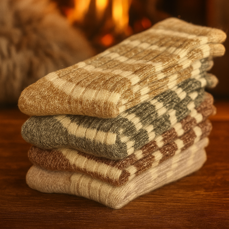 COZY STRIPES SOCKS + GIFTBOX