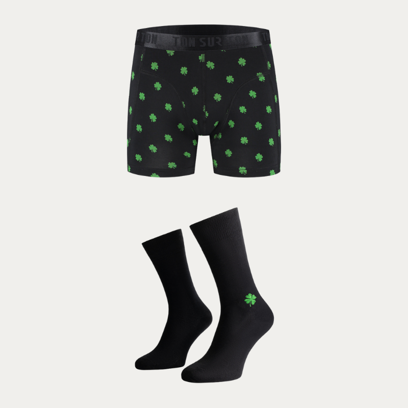 GET LUCKY - ORGANIC BOXER & SOCKS