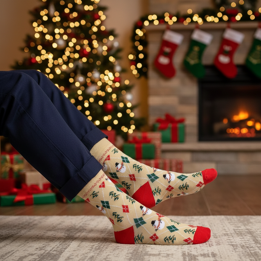 CHRISTMAS SOCKS FOR HIM + GIFTBOX