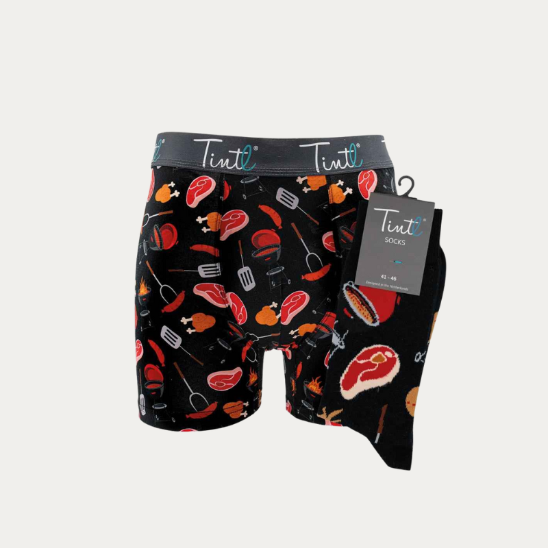 BBQ MASTER BOXERS & SOCKS + GIFTBOX
