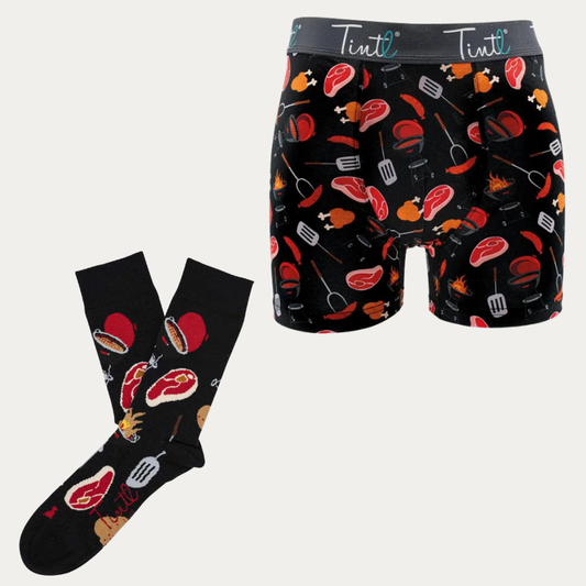 BBQ MASTER BOXERS & SOCKS + GIFTBOX