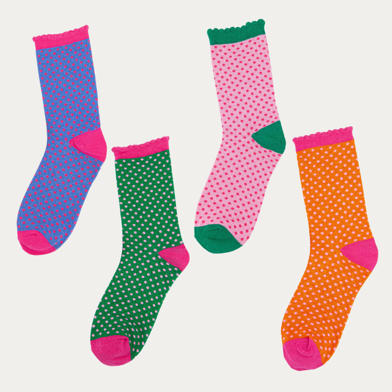 GLITTER DOTS SOCKS + GIFTBOX